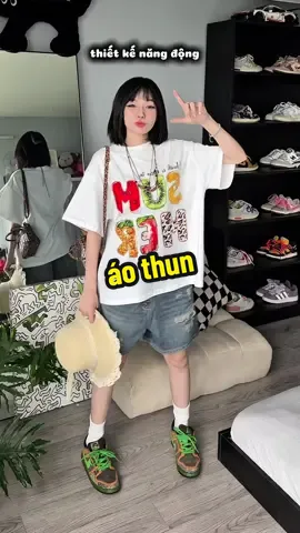 mình thích nhất là cái áo dứa á, in đẹp lắm nè #ngthitien #aothun 