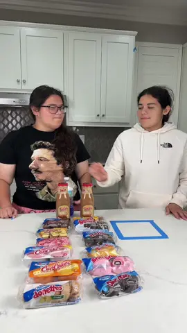 Flipping for Hostess Treats #hostess #hostesstiktok #cupcakes #donettes #dingdong #snowballs #twinkies #izzyandmary #maryandizzy 