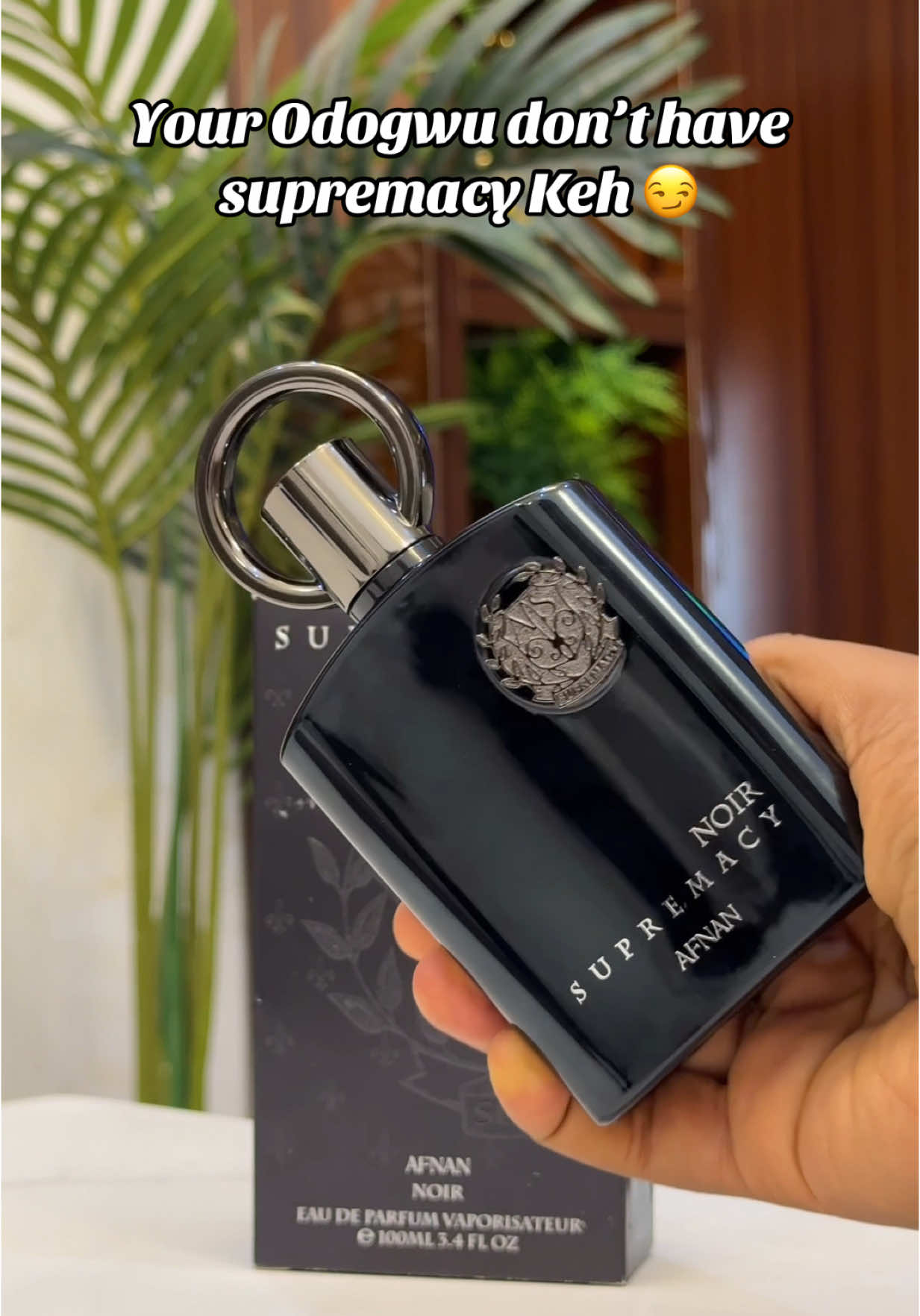 75,000🏷️🛍️  Supremacy noir for men by AFNAN 100ml is an oriental and spicy men's cologne by Afnan Perfumes. Top notes are Spruce, Bergamot and Violet; middle notes are Pine Tree, Leather and Lavender; base notes are Patchouli and Labdanum. #supremacy #masculinecombo #masculine #foryoupage #viral #viralvideos #fyp #fyppp 