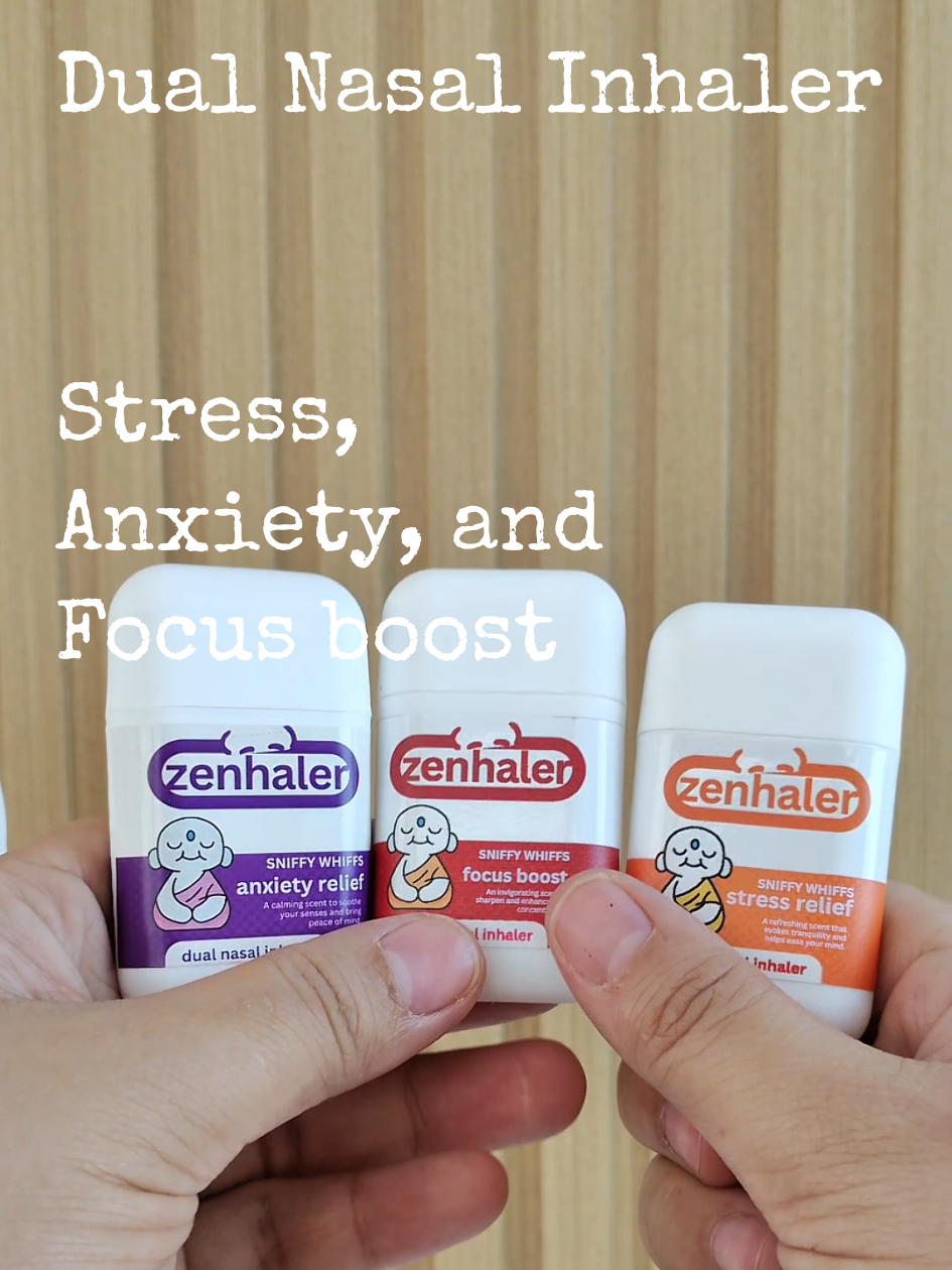 Good thing meron na mga Zenhaler dual nasal inhaler for anxiety and stress relief  #nasalinhaler #inhaler #StressRelief #anxietyrelief #zenhaler #zenhalerstressrelief 