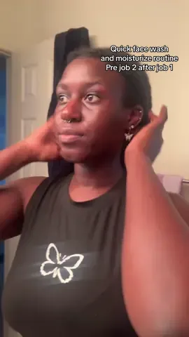 Had to do something quick to refresh myself between jobs and before glamming out for my second job 🙂‍↕️