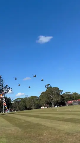 Australia War Memorial Service Flyover - Sent In From Friend From School #Aviation #Helicopter #Spotting #Flyover #Millitary #Respect 