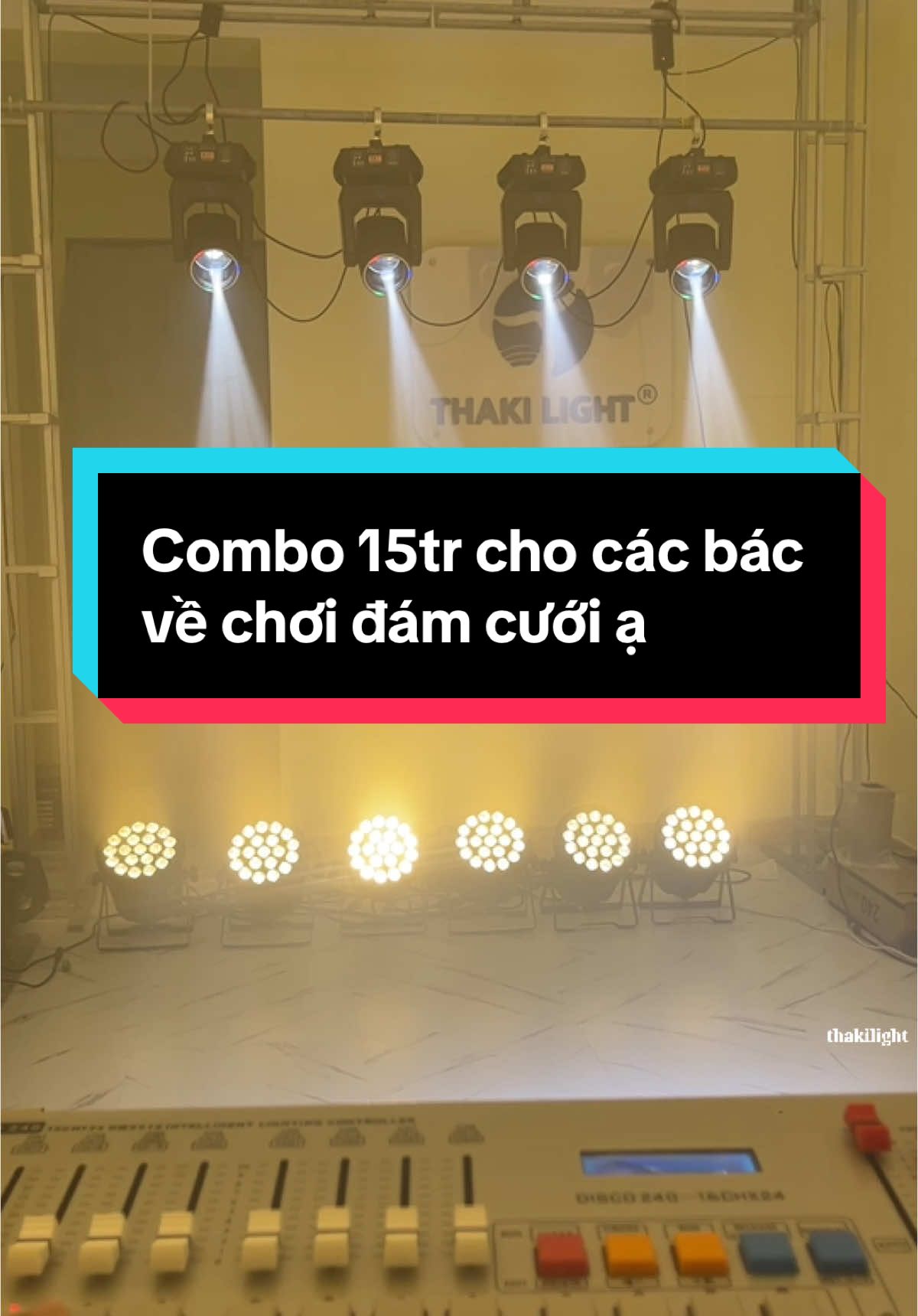 Combo cho các bác về chơi sự kiện đám cưới đây ạ#viral#densankhau#thakilight#