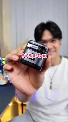 Củ sạc kèm dây thu gọn #ongbobaconreview #LearnOnTikTok 