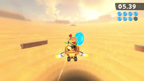 Bowser Jr collects coin then dies #mariokart #mariokartworld 