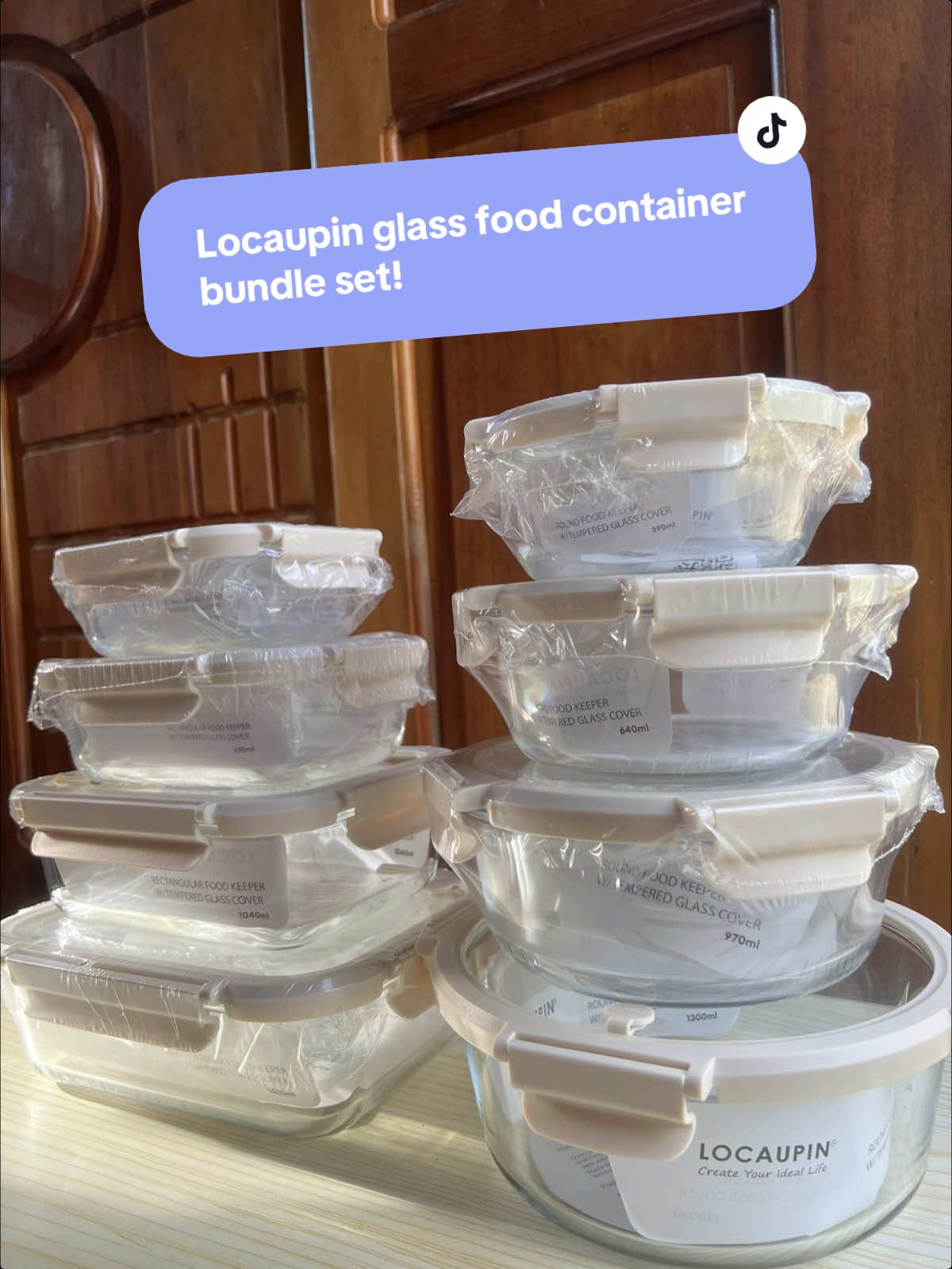Locaupin Glass food container Bundle set #locaupinfoodcontainer #foodcontainer #locaupin #glassfoodcontainer 