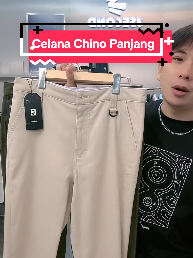 celana chino pria panjang dari @3SECOND produk terbaru nih 😋👌 #3second #celanapria #celanachinospanjang #ootdfashion 
