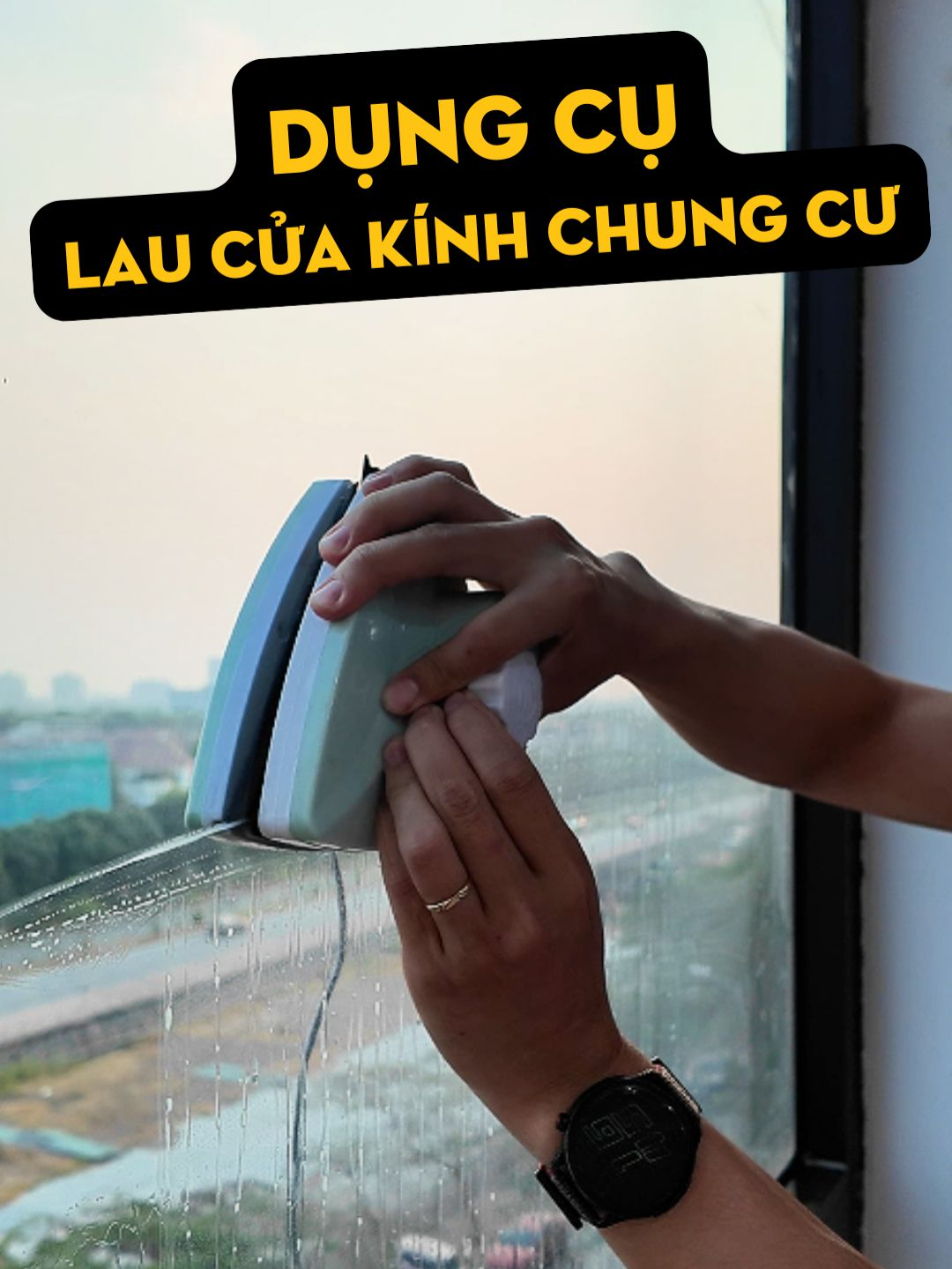 dụng cụ lau cửa kính nam châm #thaitronghiep #hieptrainghiem #laucuakinh