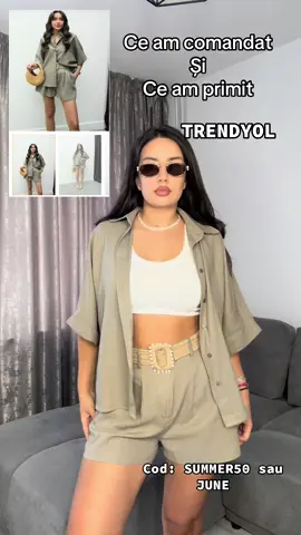 Doar până pe 15 iunie sunt reduceri de 60%🍉 Intra pe link ul din bio și descoperă colecția de vară❤️ cod extra reducere: SUMMER50 sau JUNE #fyp #tiktokromania #viral_video #shoppingaddict #outfit #trendyol 