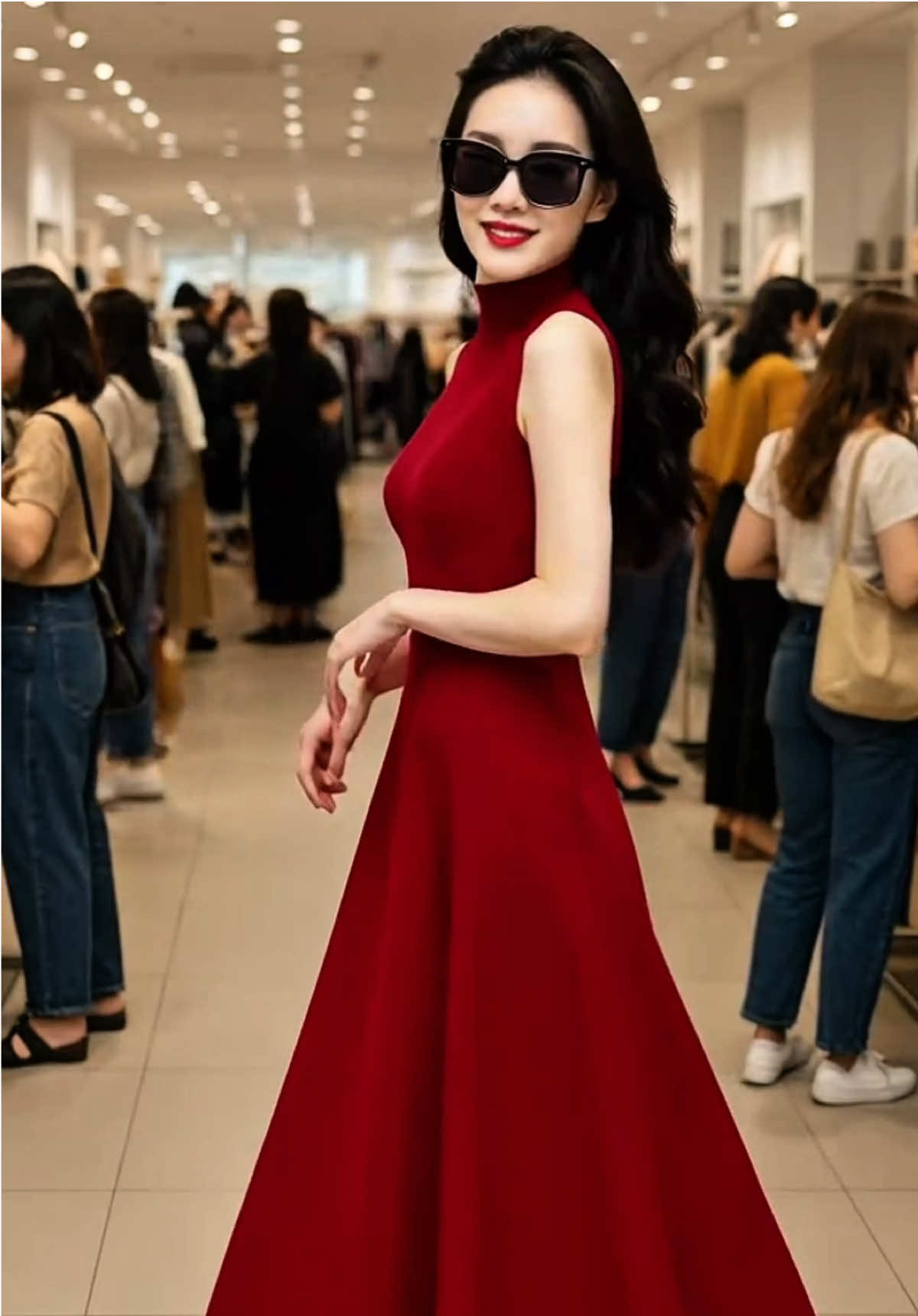 Đầm body cổ lọ form xoè bận đi tiệc hay đi chơi đều đẹp hết nha chị em #doxinh4mua #setdoxinh #xuhuongthoitrang #dambody #dambodytondang #vayxinh 