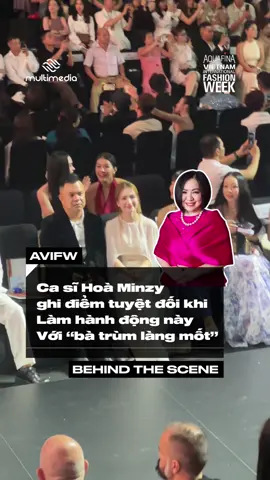 Ca sĩ Hoà Minzy ghi điểm tuyệt đối khi làm hành động này với “bà trùm làng mốt” #aquafinavietnaminternationalfashionweek #AVIFW2025 #aquafinatuanlethoitrangquoctevietnam #ToaSangPhienBanThuanKhiet #multimediajsc 