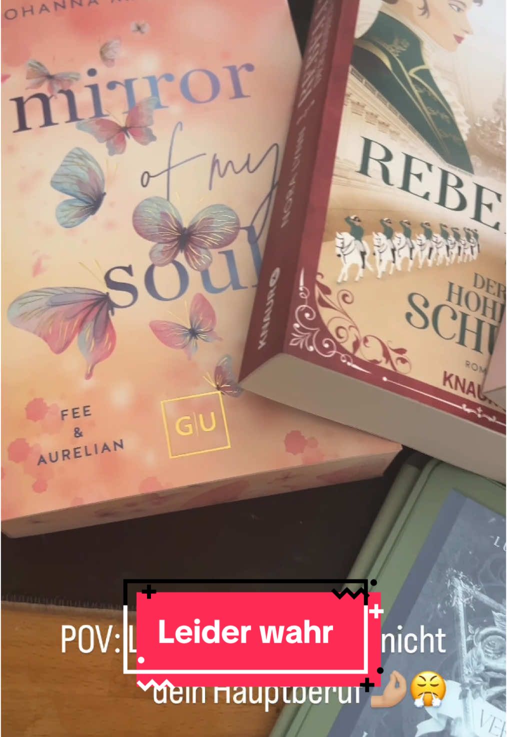 Hand aufs Herz: Wem geht’s auch so?😭❤️ Schon frech, warum wir nicht hauptberuflich einfach alle Leser:innen sein können, oder?😤 Stattdessen sitze ich hier und designe Gäste WCs. Toll. 🤣 Bücher die hier auf mich warten 😭❤️: mirror of my soul @gu.newadult @Johanna Marquardt | Autorin  Rebellin der hohen Schule @Droemer Knaur @nora.lynn.autorin  A love like summer @COVE Verlag @Nellie Weisz Autorin  If the Moon triumphs @Thienemann Verlage  Der Hohepriester des Nichts @Luna McMullen @Weltenbaum Verlag  #bookishmeme #meme #bookish #buchhumor #bücher #lesen #architektur #architectsmeme