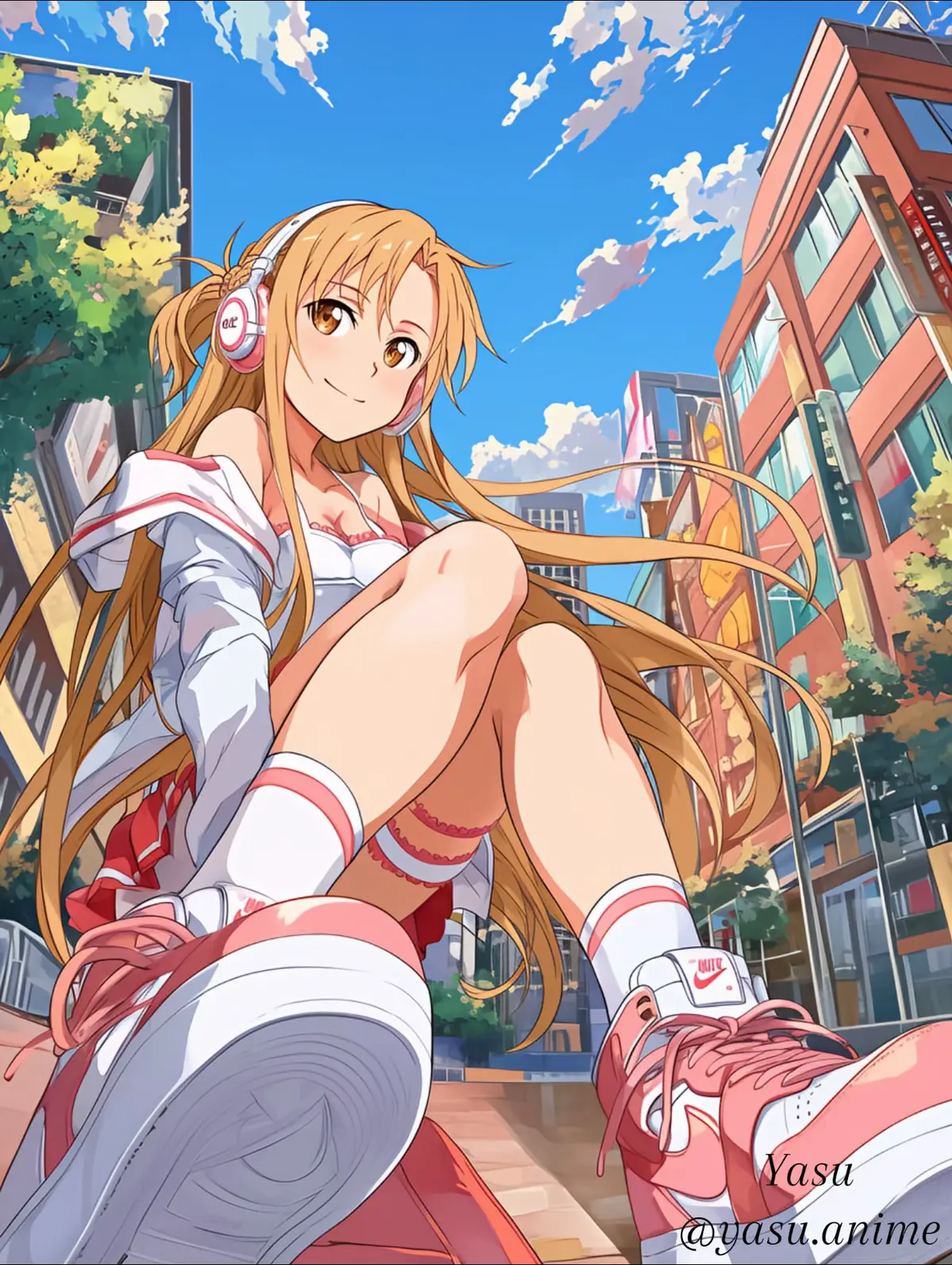 たまにはジョギング🏃✨ #ソードアート・オンライン #アスナ #ジョギング女子 