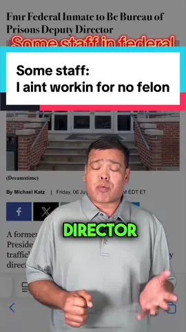 Some staff in #federal #prison system (BOP) ain’t working for no #felon 