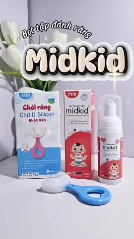 Bọt tập đánh răng MIDKID Không chứa Fluor, an toàn khi nuốt #botdanhrang #midkid #tapdanhrang #kemdanhrang #kemdanhrangchobe #chamsocrangmieng #meyeucon #chamcon 