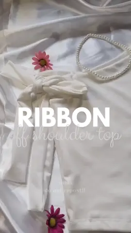 Riboon off shoulder top #offshoulder #top #coquette #aesthetic #ribbon #girl #fyp #foryou #foryoupage #trending #viral #affliate #affiliatemarketing 