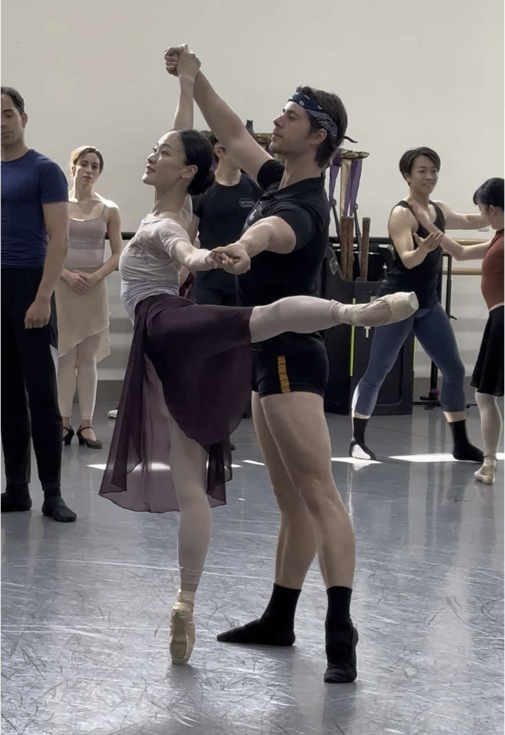 We are in run through mode in the studio for Romeo & Juliet this week! Here’s a sneak peak at Paris & Juliet at the ball.. we all know who she meets next 👀 #ballet #romeoandjuliet #dancer