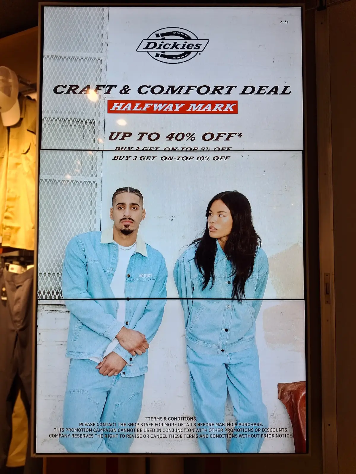 เลื่อนดูได้เลย #shopping #workwear #sale #โปรโมชั่น #dickiesthailand #fyp #dickies #siamcenter 