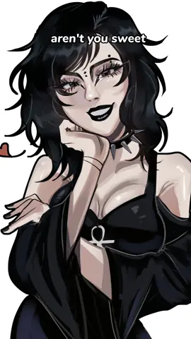 This is how an artist falls in love with their work                        (I drew one of my fave Goth baddie on instagram she is so sweet chat) #fypシ゚ #xzyabc #relatable #artist 