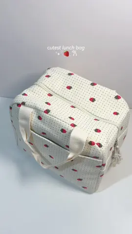 cutest lunch bag ˚˖𓍢ִ🍓. ݁𐙚 #lunchbag #lunchbox #bag 