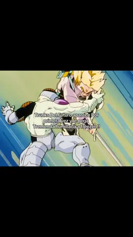 Trunks aparece por primera vez y le pega tremenda humillada a freezer ya que este se encontraba en la tierra,disfruten muchachos #dragonballz #anime #trunks #freezer #otaku 