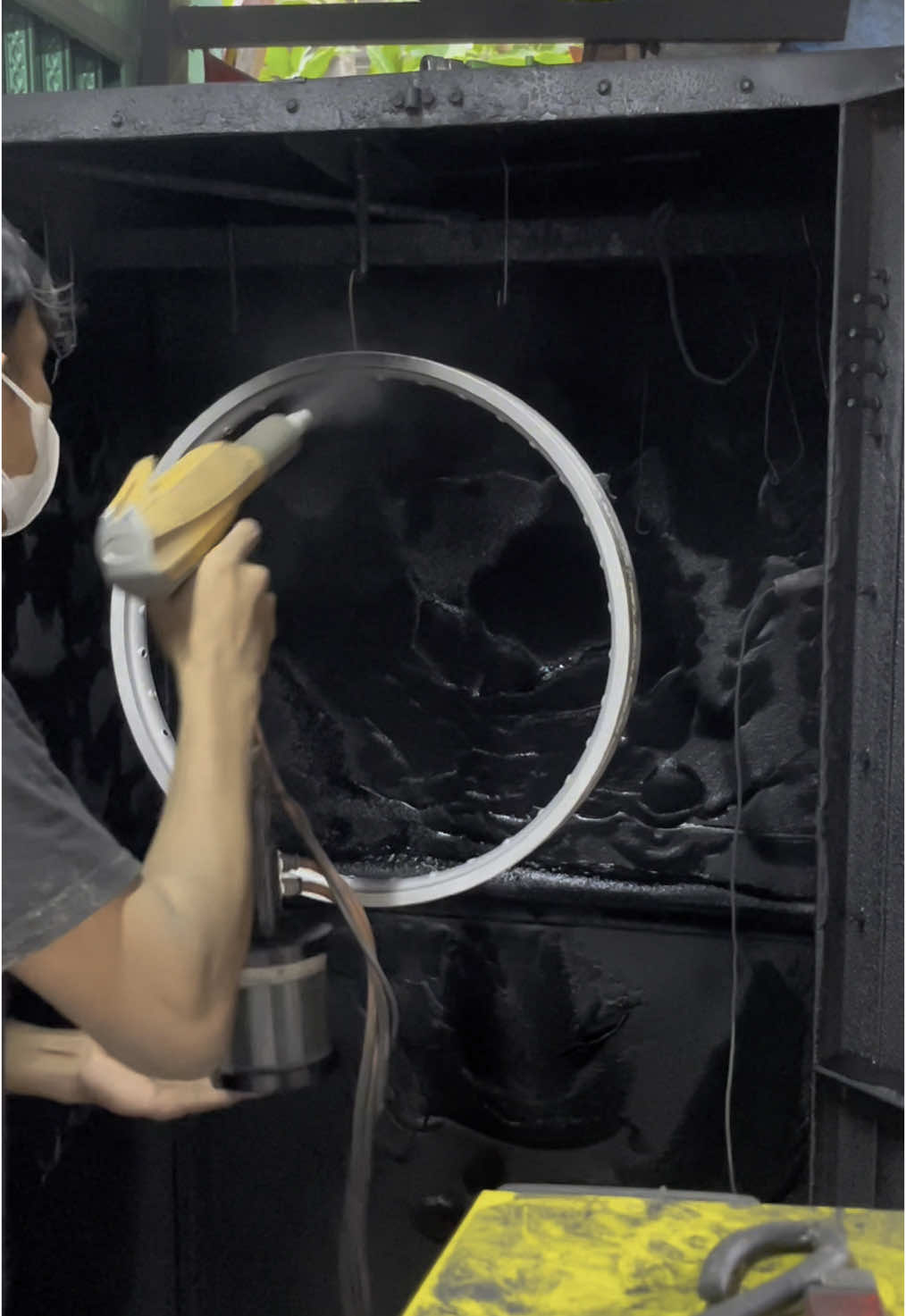 peremajaan velg ✅ #vaporblasting #powdercoating #arblastingkendal #fyp 