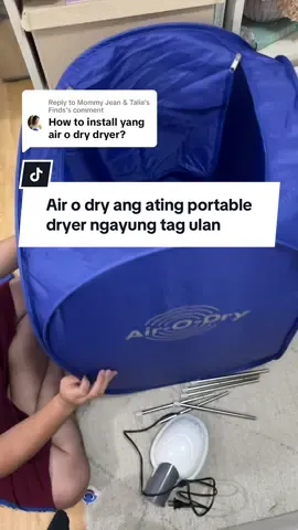 Replying to @Mommy Jean & Talia’s Finds very easy to install po ang ating air o dry portable dryer. #dryer #portabledryer #airodry #rainyseasonmusthaves 