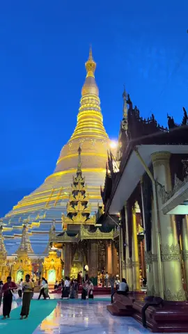 သာယာသောညချမ်းလေးဖြစ်ပါစေ#shwedagonpagoda #fyp #myanmar 