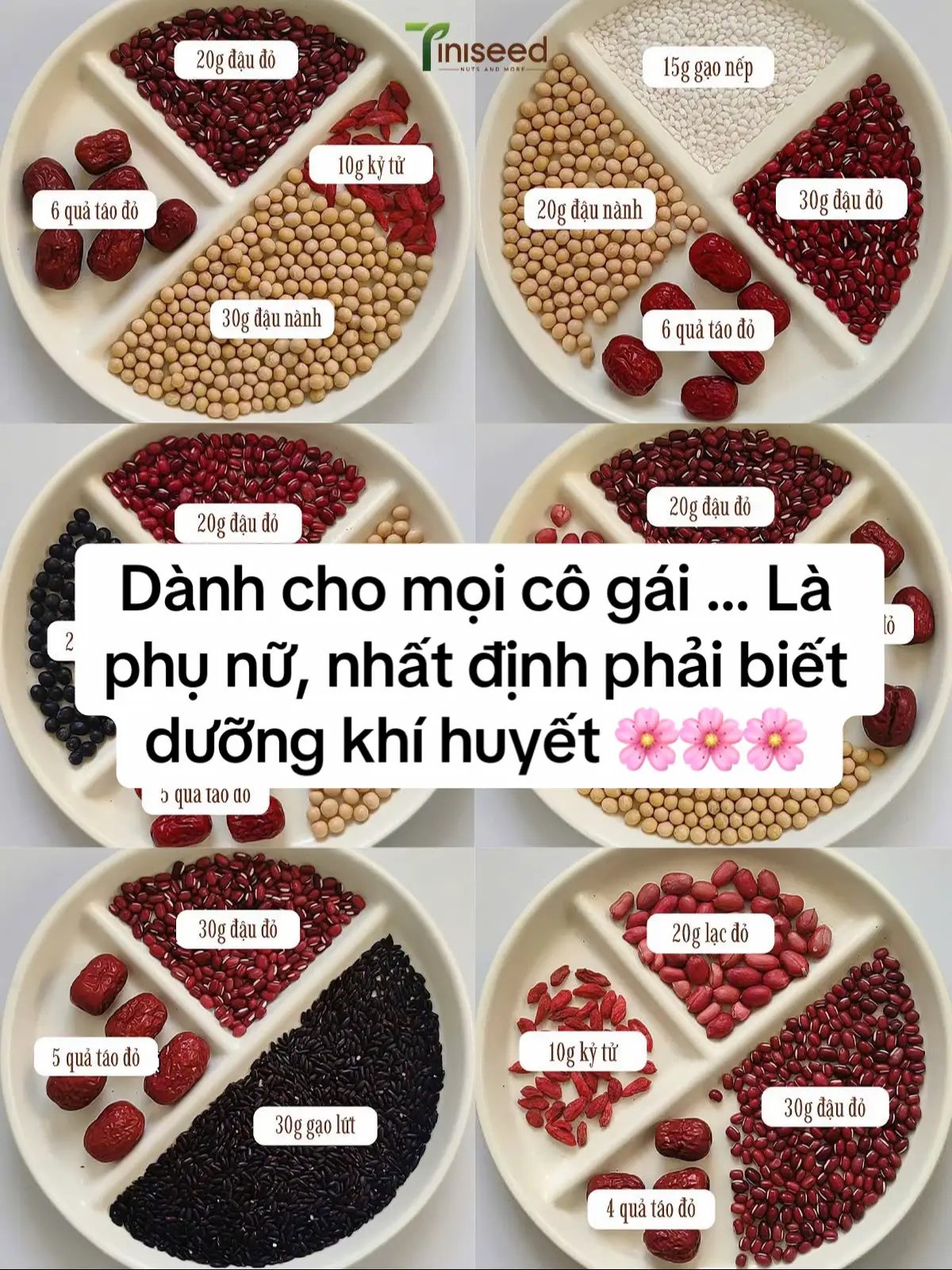 Gửi tới tất cả chị em phụ nữ! ✨ Bạn có biết, mọi vấn đề về sắc đẹp, năng lượng, thậm chí là nội tiết đều bắt nguồn từ khí huyết? Nếu khí huyết không thông, cơ thể không được nuôi dưỡng đầy đủ, thì dù skincare đắt tiền đến mấy cũng khó mà rạng rỡ được! Tui đã tìm ra 6 công thức 