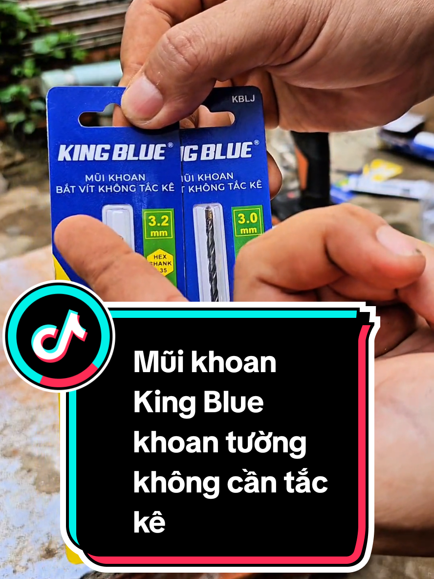 Mũi khoan King Blue khoan tường không cần tắc kê, dùng cho tường gạch ống, gạch men.  #muikhoankhongtacke #muikhoankingblue #muikhoantuong #kingblue #muikhoandanang 
