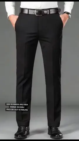 Celana Panjang Kantor Pria Slim fit celana pormal #celana #celanaslimfitpria #celanapanjang #celanahitam #celanapormal 