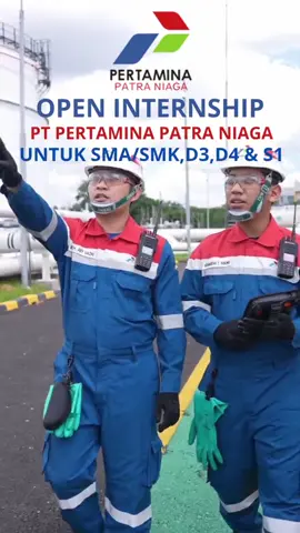 OPEN INTERNSHIP PT PERTAMINA PATRA NIAGA untuk SMA/SMK, D3, D4 & S1 Jurusan yang Dibuka :  -SMA IPA -SMK SAINS  -SMK TEKNIK  -KESEHATAN MASYARAKAT  -ADMINISTRASI BISNIS  -TEKNIK INFORMATIKA  -TEKNIK PERMINYAKAN  -ADMINISTRASI NIAGA  -TEKNIK LINGKUNGAN  -TEKNIK INDUSTRI  -TEKNIK LOGISTIK  -TEKNIK ELEKTRO  TEKNIK FISIKA  -TEKNIK MESIN  -TEKNIK SIPIL  -TEKNIK KIMIA  -MATEMATIKA  -STATISTIKA  -MANAGEMENT  -KOMUNIKASI  -MIPA -KIMIA  -HUKUM  -FISIKA  -BISNIS  -EKONOMI  -KEUANGAN  -LOGISTIK  -AKUNTANSI  -PSIKOLOGI #lowongankerja #lowongan #jobs #job #karir #loker #lokerterbaru #lokerterupdate #lowonganfreshgraduate #pengalaman #indonesia #lowongankerjaindonesia #pertaminaindonesia #pertaminapatraniaga #lowongankerjapertaminapatraniaga #bumn #bumnuntukindonesia #bumnuntuknegeri #sma #smk #lokersma #lokersmk #fyp #fypage #fyppppppppppppppppppppppp #pekerjakeras #viral #xyzabc #xybca #parahsihkalogakfyp 