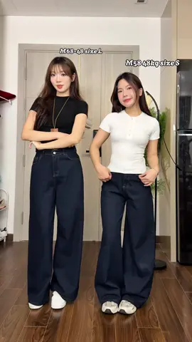 Cân nặng chiều cao khác nhau khi mặc cùng một form quần nhen #conghuongtunek #xuhuong #foryou 