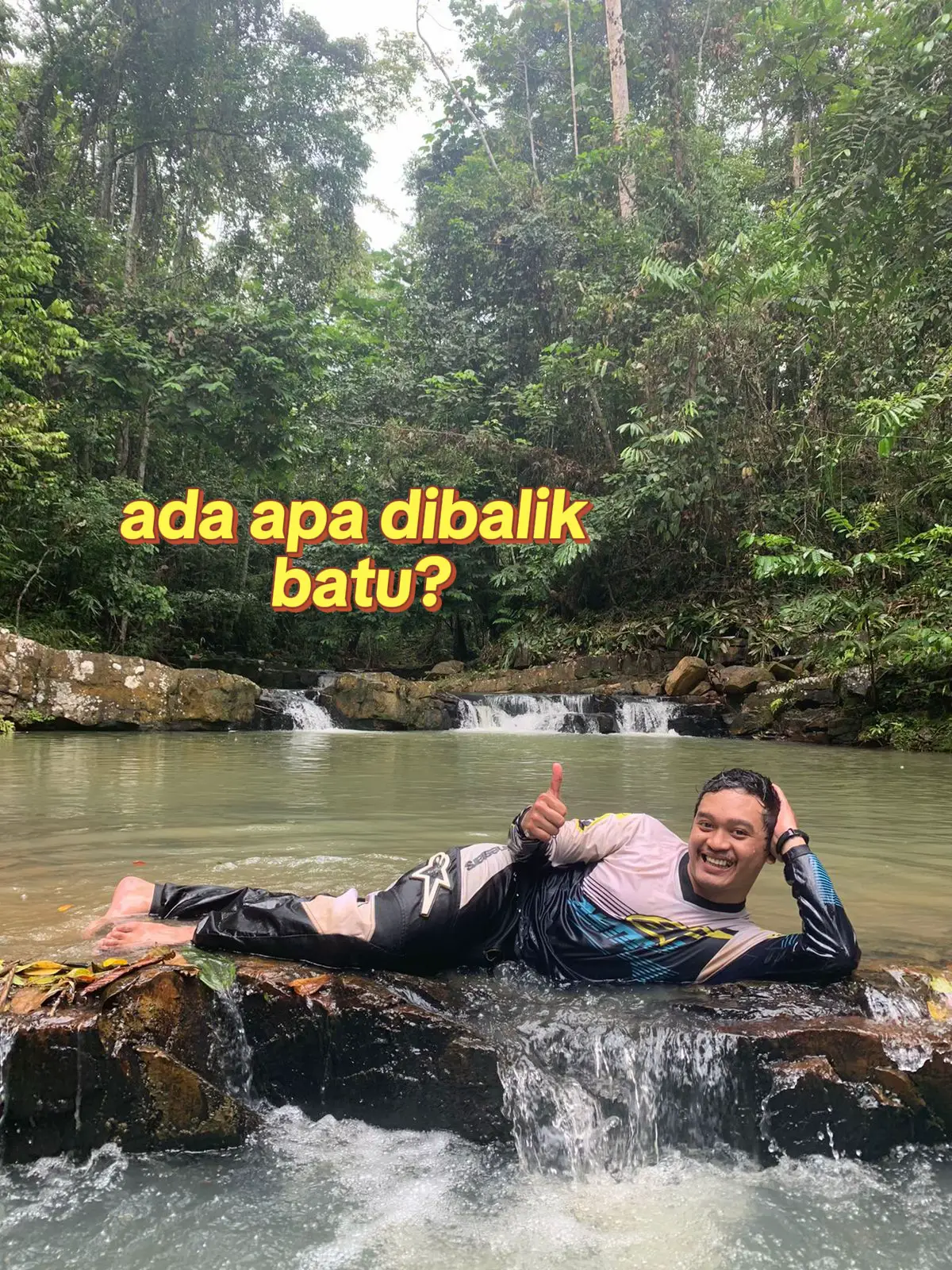 ada udang dibalik batu, hawwwww 🤣 #trail  #adventure  #fyp #jalurbahagia 