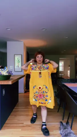 I’m gonna cut all my mumus in half bc this is a whole vibe for the summer  #vintage #Summer #dopaminedressing #mumu #outfit #fy 