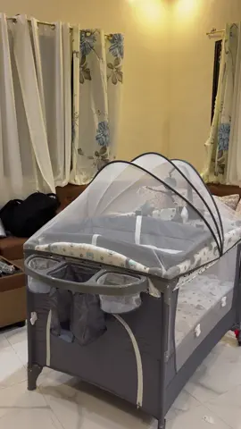 Someone is excited 🤗✨ @Mike N  Good quality crib, a must have @cocobabyph 🫶 #crib #cocobb #firsttimemom #nestingmommas #nesting #baby #babyessentials 