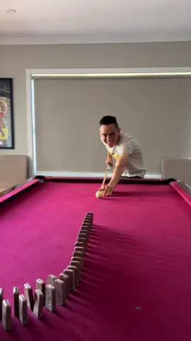 Pool Shot to start the Chocolate Domino Effect!! 🔥🍫🤤#satisfying #asmr #delicious #chocolate #yummy #food #xtremegamez #dominoeffect #fyp #foryou #foryoupage 