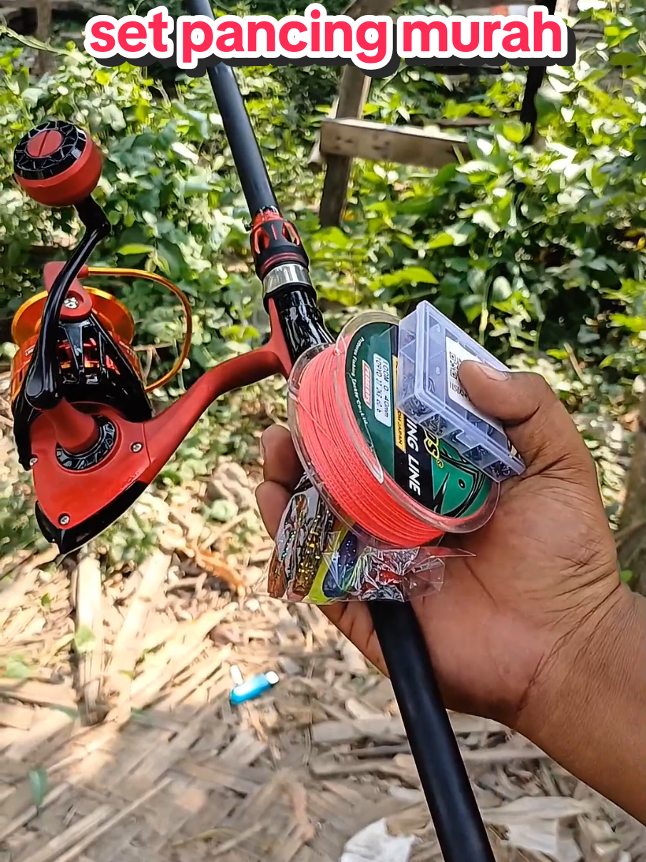 joran pancing 1 set lengkap siap pakai #setpancingmurah #setpancing #setpancinglengkap #joranpancing #alatpancing 