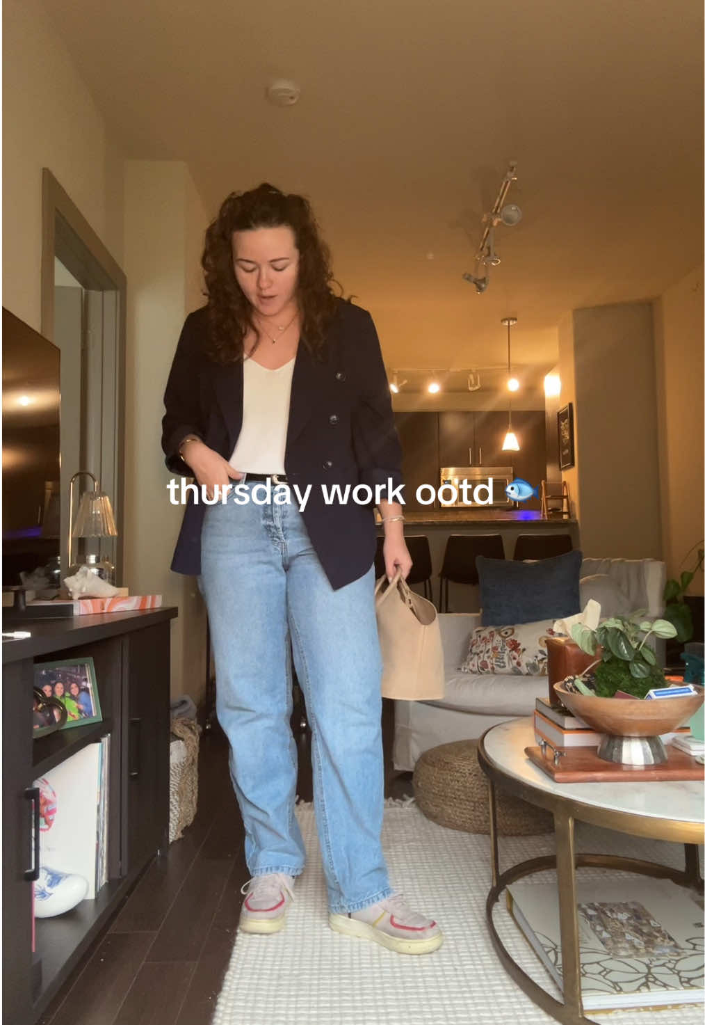 Todays office outfit is definitely giving PTO mom vibes #OOTD #outfit #officeoutfit #officeootd #midsize #midsizestyle @portlandleather @RAILS @260SampleSale @target @Nike 