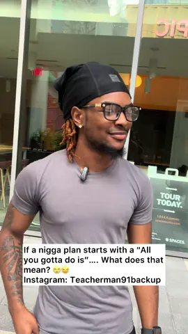 If a nigga plan starts with a 