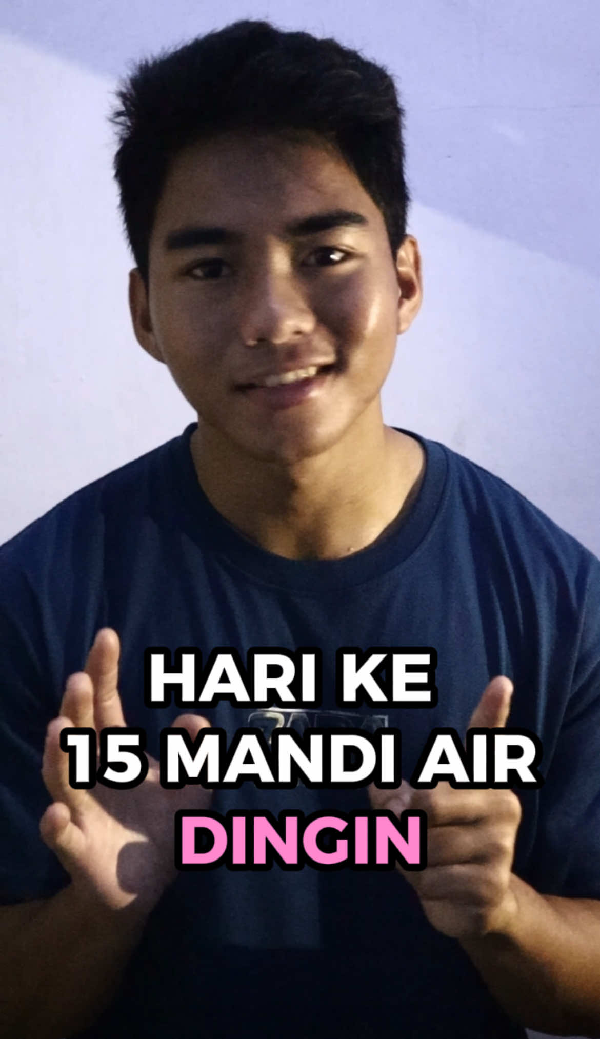 Mandi air dingin setiap pagi day 15 #fyp #coldbath 