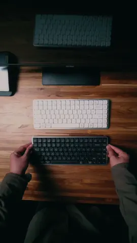 Lofree Flow84. Black edition with Phantom Switch & White edition with Ghost Switch. #lofree #lofreeflow84 #mechanicalkeyboard #keyboardwireless #desksetup #trend #fypage 