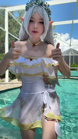 again again #frierenbeyondjourneysend #frierenanime #frierencosplay #animecosplay #cosplaydance #swimsuitcosplay 