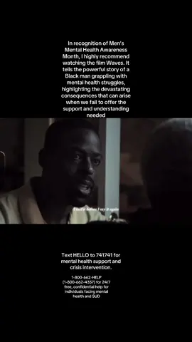 Free on YouTube 🩷 #MensMentalHealthAwareness #SupportBlackMen #MentalHealthMatters #WavesFilm #BreakTheStigma #EndTheSilence #ReachOutForHelp #BlackMentalHealth #TalkAboutIt #MentalHealthSupport #WavesMovie #MentalHealthAwarenessMonth