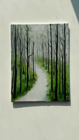 The Quiet Path 🌿 if you were here right now, what’s the first thing you’d hear? 👇 . . . . . . . . . . . . . . . . . . . . . . . . . . . . . . . . . . . . . . . . . . . . . . . . . . . #acrylicpainting #canvasartwork #howtopaint #easyart #paintingideas #forestart #forest #acryliconcanvas #artforsale #originalart #fypツ #abminiart #greenforest #landscapepainting #artistoftiktok #artok #aestheticpainting #creative #chillvibes #colorpalette #acrylics #akrilik 