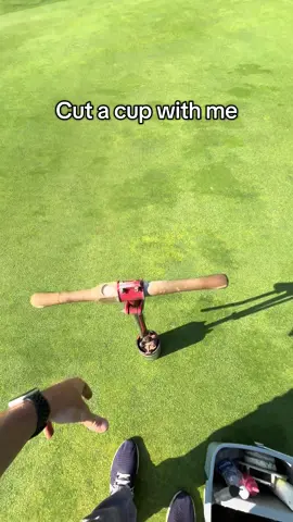 Cut a cup with me #golf #golftiktok #golfcoursemaintenance #golftok #nike #nikegolf #fyp @Nike 