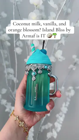 Island Bliss by Armaf is a soft, creamy coconut powder scent with a touch of vanilla and orange blossom. Just that perfect balance of tropical and clean 🥥🌸 #IslandBlissByArmaf #CoconutPerfume #SoftGirlScent #PerfumeTok #FragranceReview #SummerScents #VanillaPerfume #CleanGirlScent #CoconutVibes #FragranceLover #TikTokShopFinds #ScentOfTheDay #islandbliss #armaf #armafperfume 