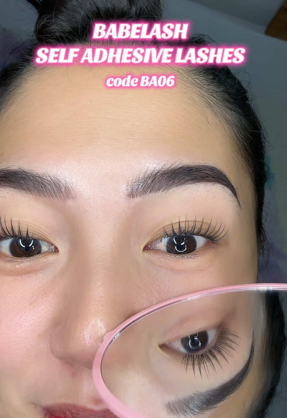 natural looking pero medyo mahaba 😍 #babelash #selfadhesivelashes #gluefreeeyelashes #clusterlashes #eyelashes #eyelashextensions #lashes #lashextensions #noneedgluelashes 