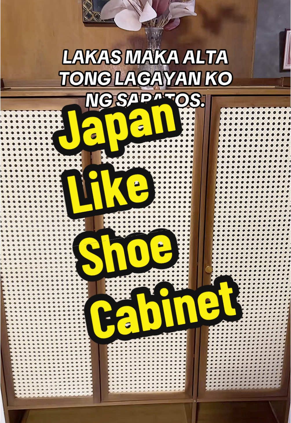 Sobrang ganda ng nabili kong Cabinet OMG. #shoecabinet #shoerack #cabinet #organizer #bamboomaterial 