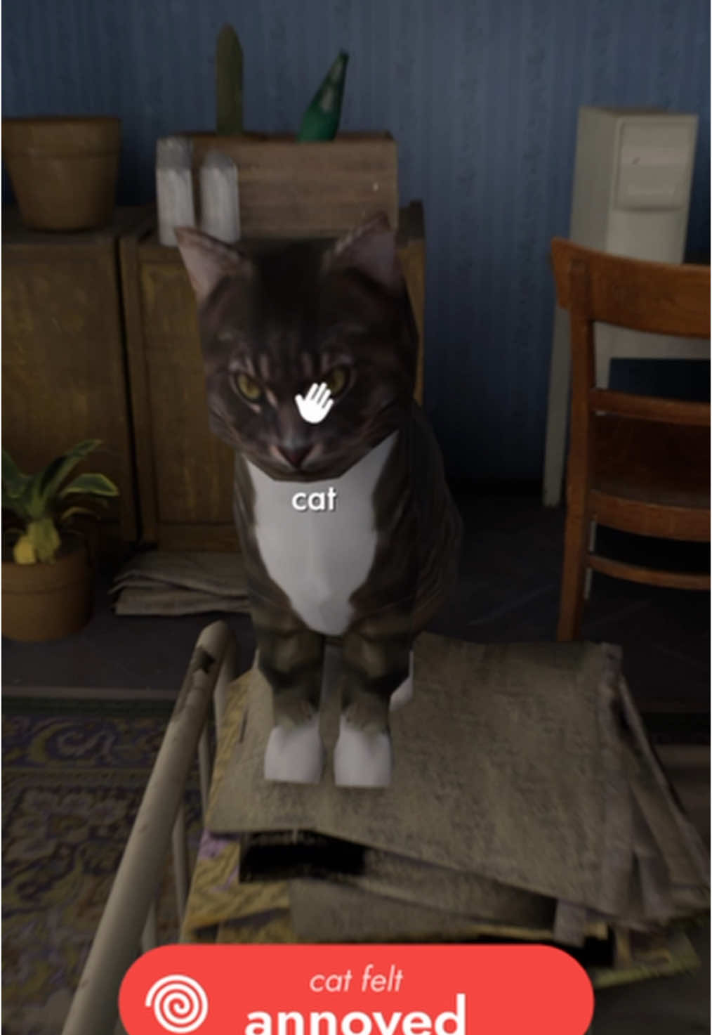 Steal the cat — the policeman’s on his way #militsioner #tallboys #gamedev #gameplay 